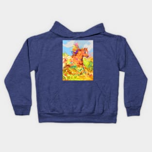 Frolicking Pony - Children's Book Art Kids Hoodie